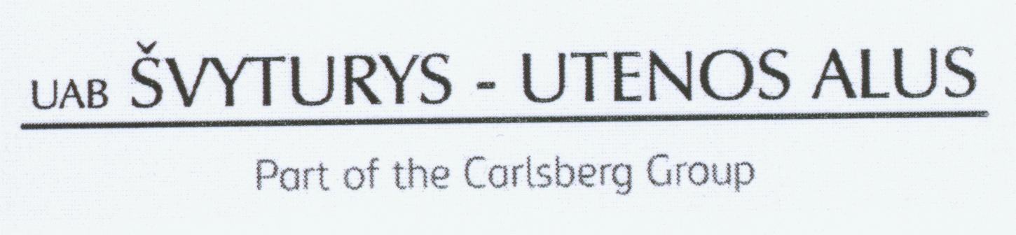 Prekės ženklas: UAB ŠVYTURYS - UTENOS ALUS Part of the Carlsberg Group